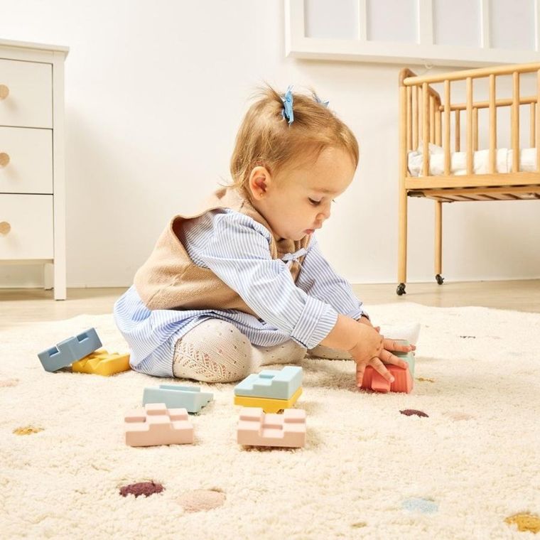 Miniland, miękkie klocki, wieża