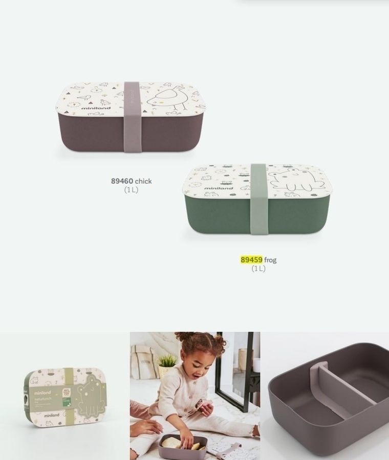 Miniland, Żabka, ECO-friendly, pojemnik śniadaniowy
