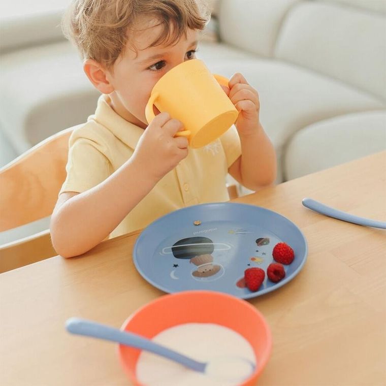 Miniland, zestaw stołowy do karmienia, kosmos