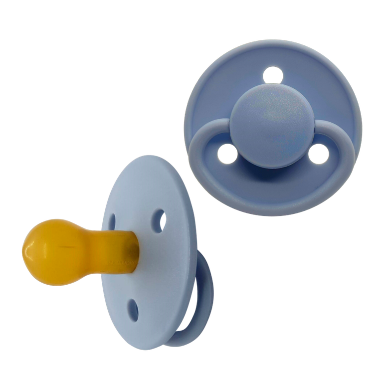 Mininor, smoczek lateksowy, Nordic Sky Blue, 0m+, 2 szt.