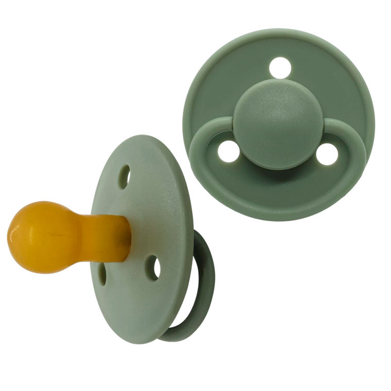 Mininor, smoczek lateksowy, Willow Green, 0m+, 2 szt.