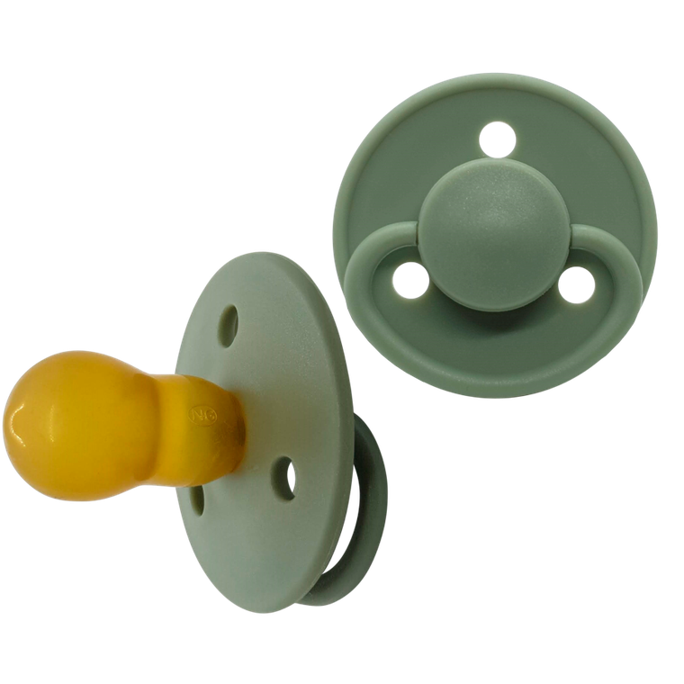 Mininor, smoczek lateksowy, Willow Green, 6m+, 2 szt.