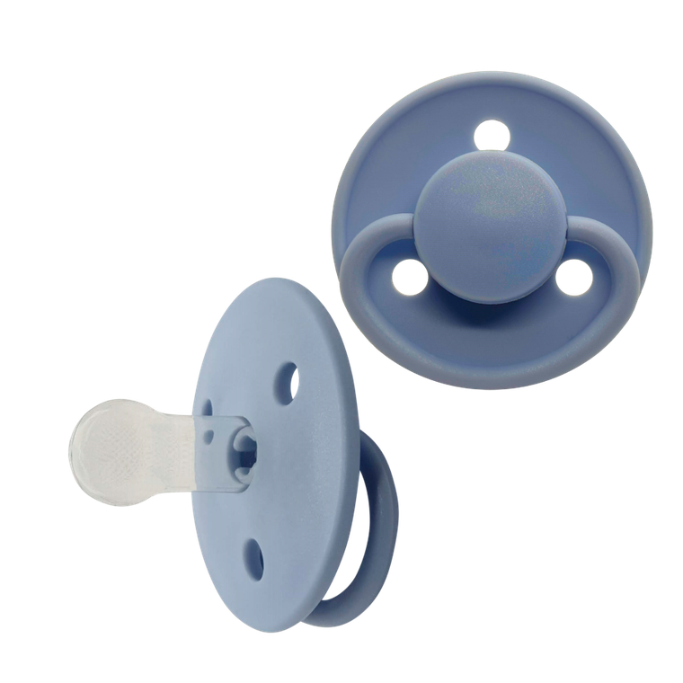 Mininor, smoczek silikonowy, Nordic Sky Blue, 0m+, 2 szt.