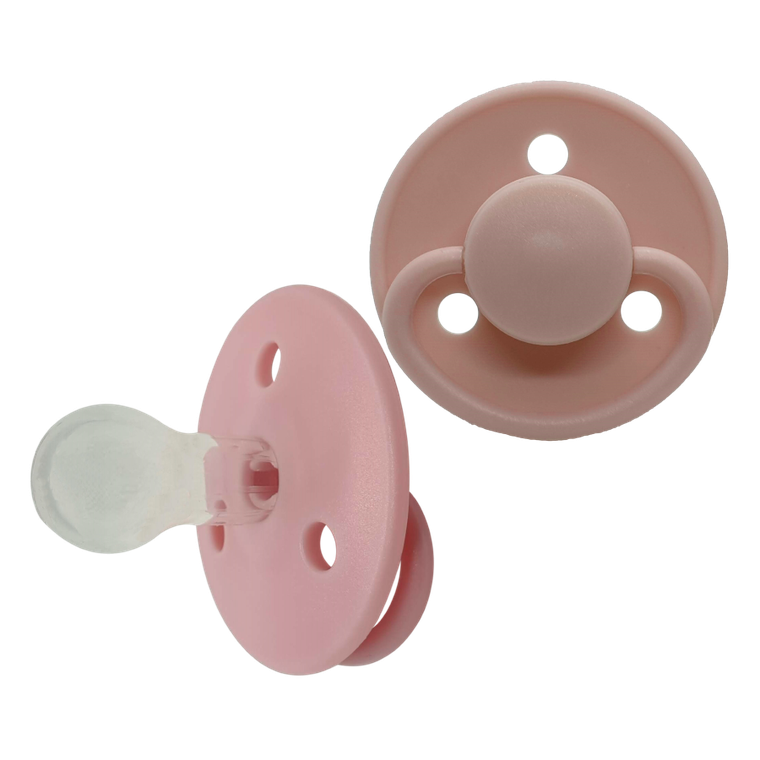 Mininor, smoczek silikonowy, Rose, 6m+, 2 szt.