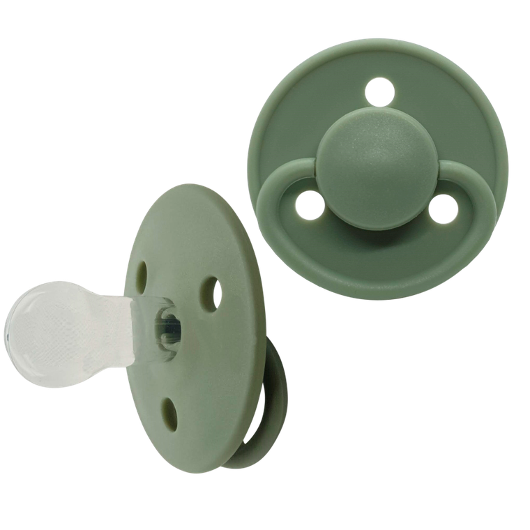 Mininor, smoczek silikonowy, Willow Green, 6m+, 2 szt.
