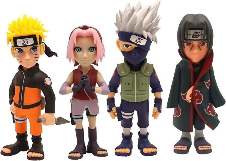 Minix, Naruto Shippuuden, figurki kolekcjonerskie, 4 szt.