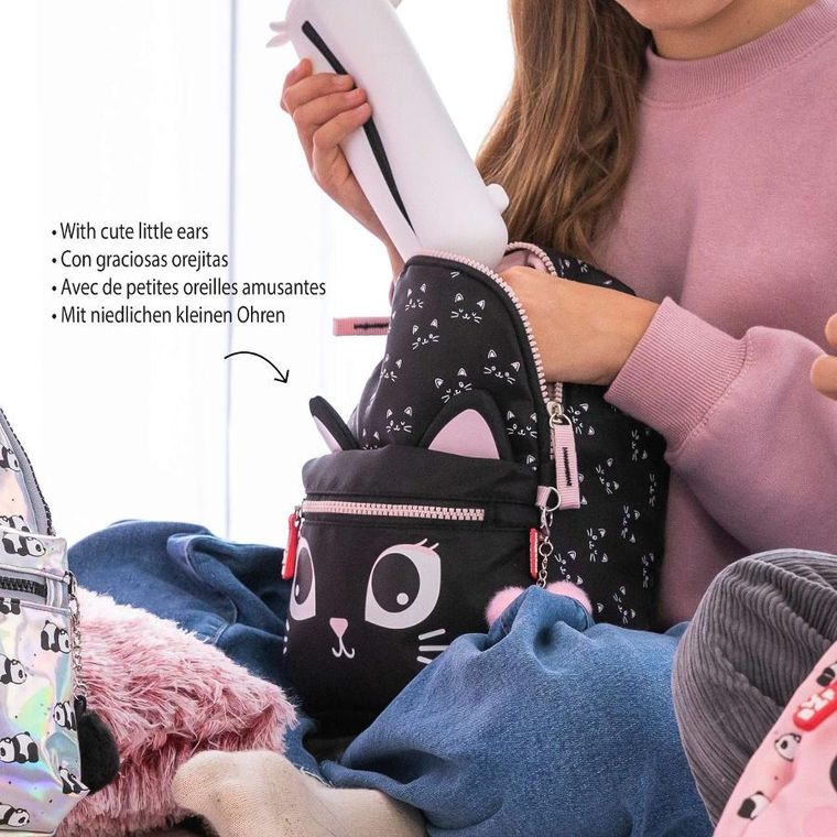 Miquelrius, Kot, plecak dla przedszkolaka, czarny, 5l