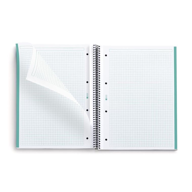 Miquelrius, notebook A4, 80 stron, kratka, aqua