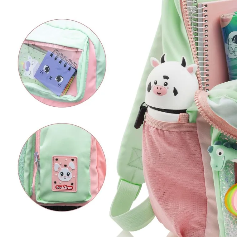 Miquelrius, plecak szkolny, 4-komorowy, turkusowy, 17l