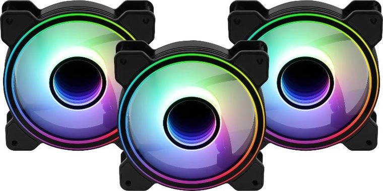 Mirage, + Hub Aerocool, wentylator, 12 ARGB Pro, 3-120mm