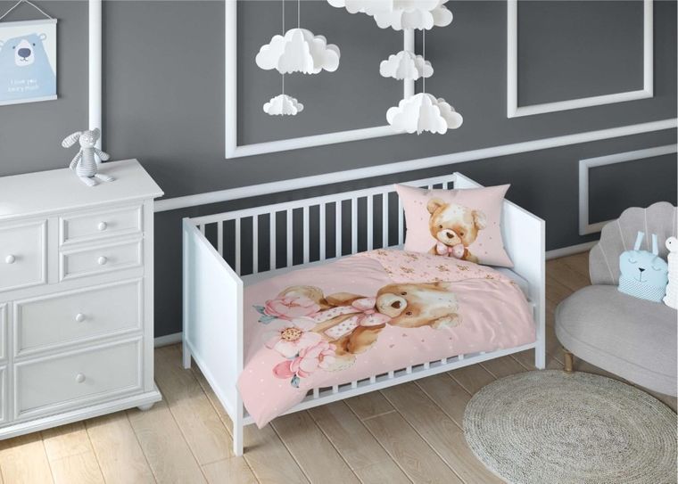 Miś, 2-częściowy komplet pościeli dziecięcej, 90-120 cm