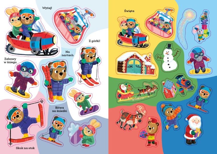 Miś Pracuś. Święta. Książka z naklejkami