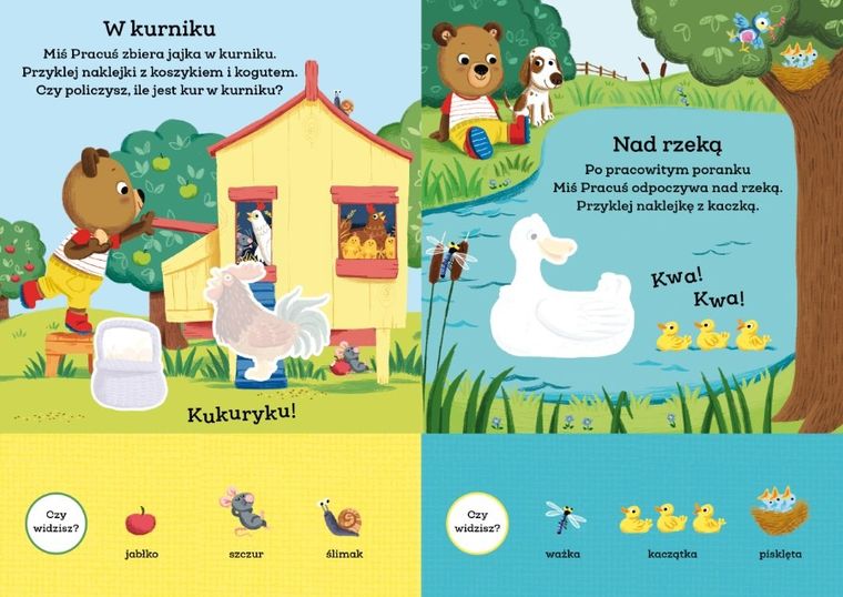 Miś Pracuś. Zwierzęta. Moje pierwsze naklejki