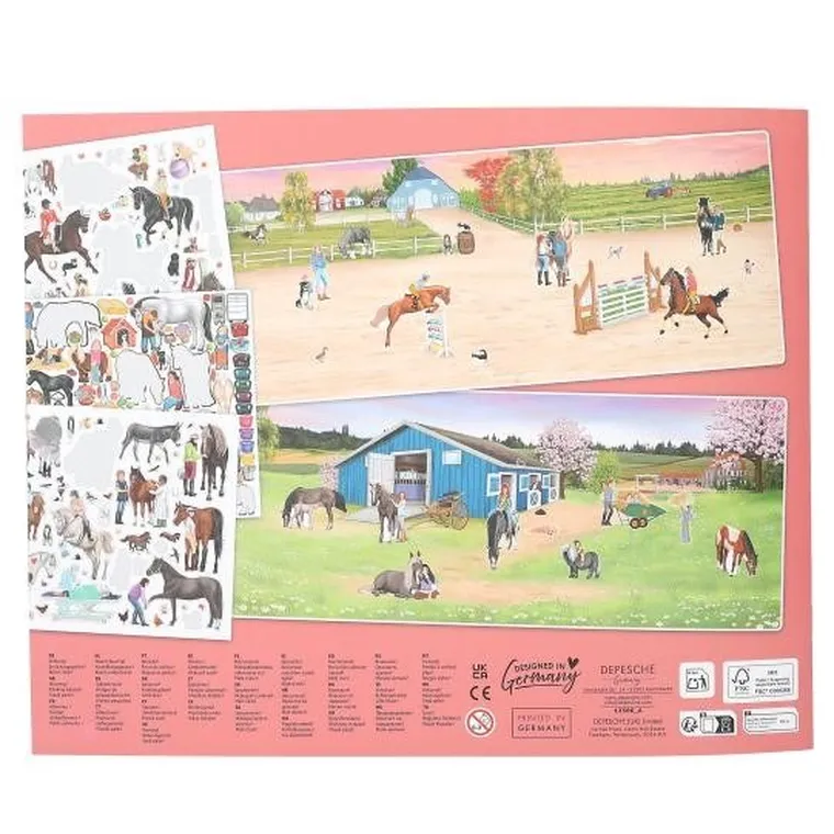 Miss Melody, Happy Horses, zestaw kreatywny z naklejkami