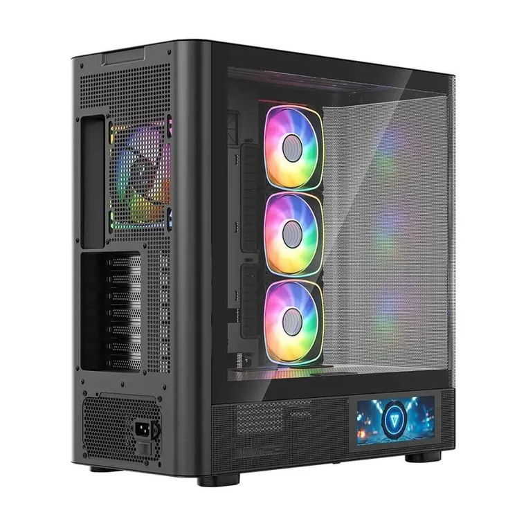 Modecom, Volcano, obudowa komputerowa, AQ400 ARGB MIDI, czarna
