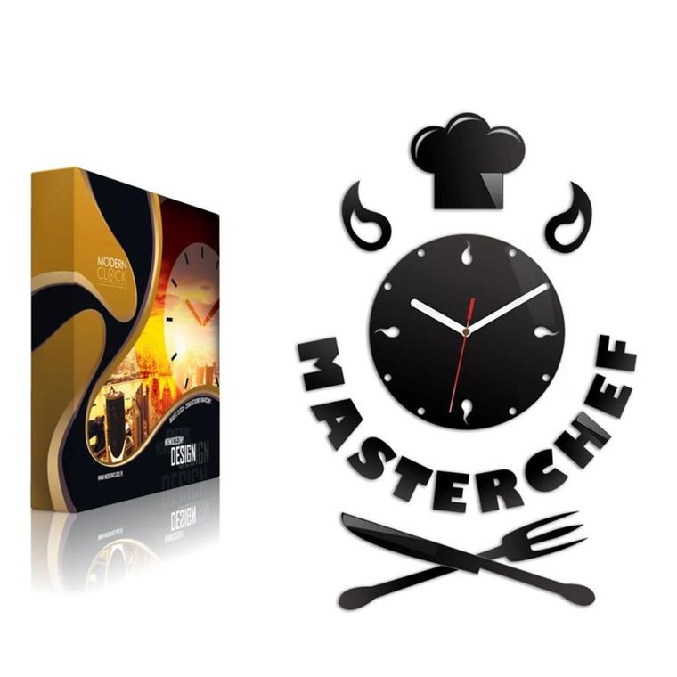 Modern Clock, zegar ścienny, master chef