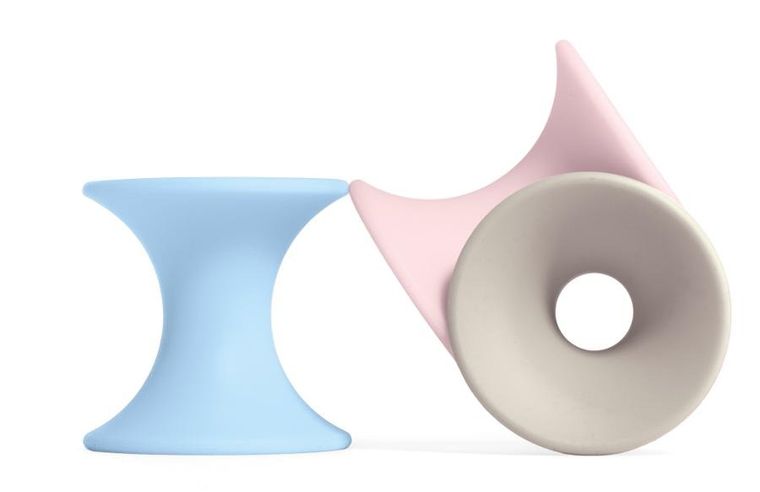 Moluk, Tulu, klocki silikonowe, zabawka kreatywna, Pastel, 9 elementów