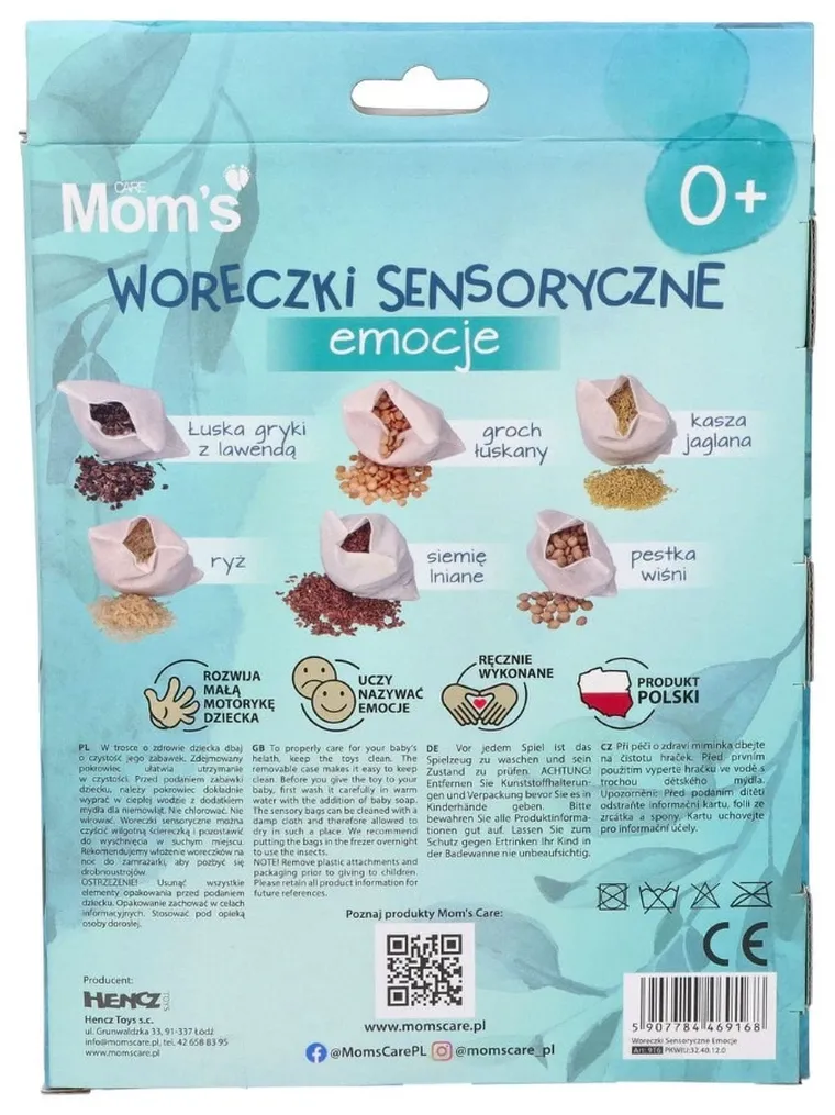 Mom's Care, Emocje, woreczki sensoryczne