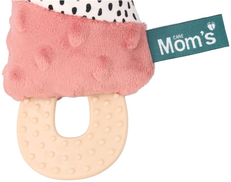 Mom's Care, Jamiś, pastelowy, piszczek z gryzakiem, zabawka sensoryczna, różowy