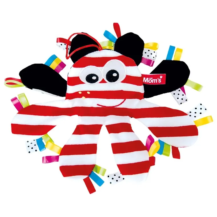 Mom's Care, szeleszcząca ośmiornica, zawieszka, kontrastowa zabawka sensoryczna