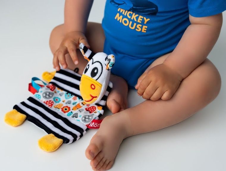 Mom's Care, zebra, kontrastowa zabawka sensoryczna