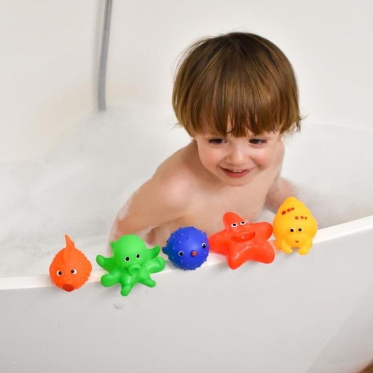 Mom's Care, zwierzaki morskie, zabawka do kąpieli, 5 szt.