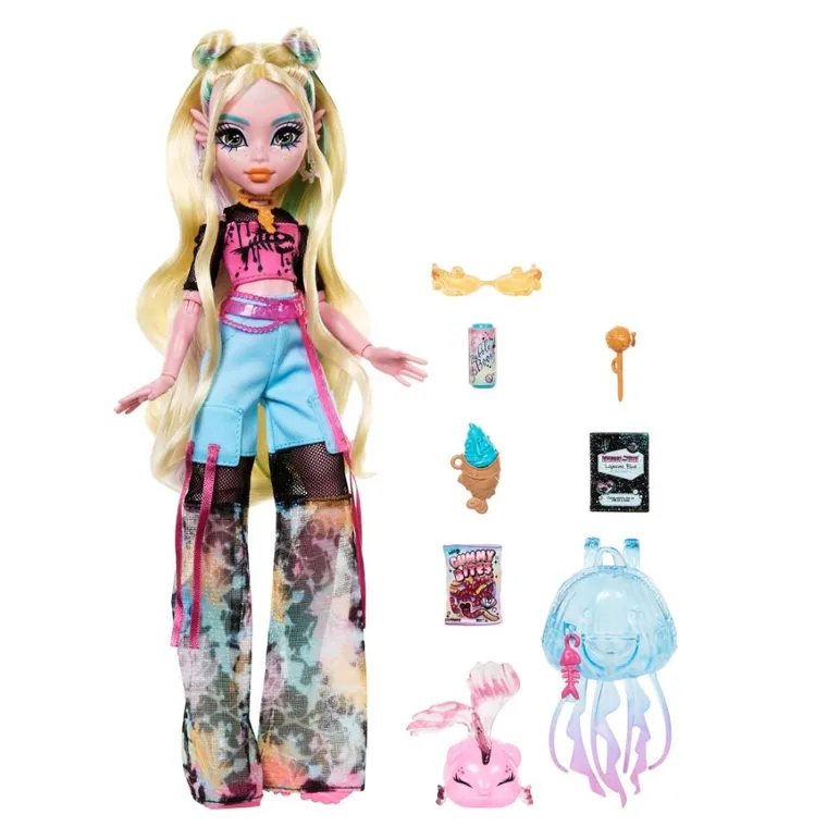 Monster High, Lagoona Blue, lalka podstawowa z akcesoriami
