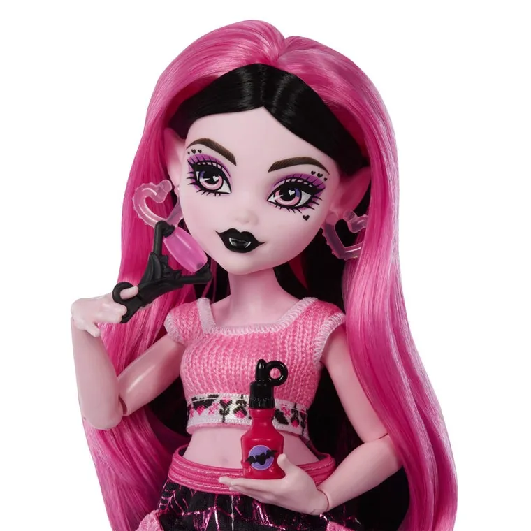 Monster High, Straszyrelaks Self-Care, Draculaura, zestaw z lalką i akcesoriami