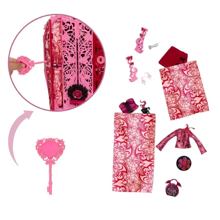 Monster High, Straszysekrety, Draculaura, lalka z akcesoriami