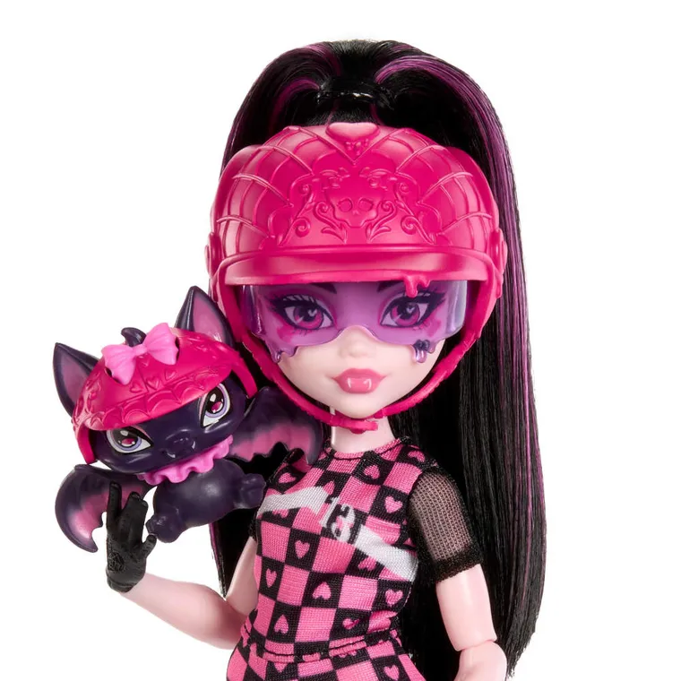 Monster High, Wampirystyczny skuter + lalka Draculaura, zestaw do zabawy