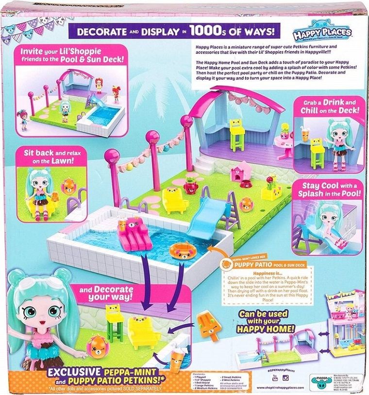 Shopkins, Happy Places, basen z tarasem i akcesoriami