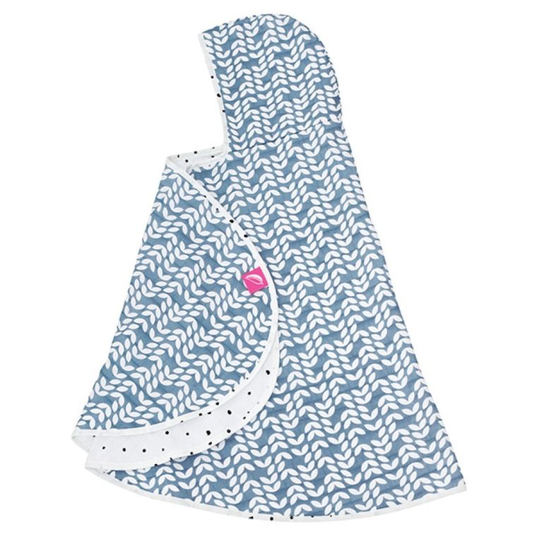 Motherhood, Classics Niebieski 2023, okrycie kąpielowe, muślinowe, 65-130 cm