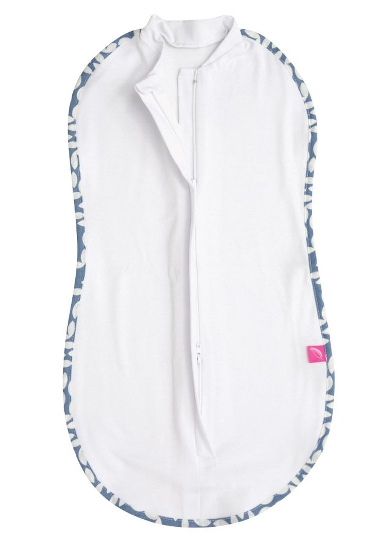 Motherhood, Classics Niebieski 2023, Zip&Swaddle, śpiworek, otulak, 0-2 m, 2 szt.