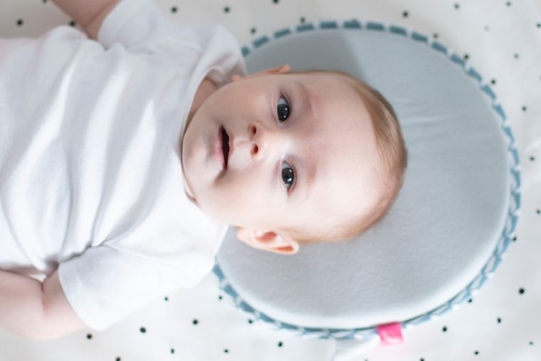 Motherhood, Classics Niebieski, ergonomiczna poduszka stablizująca dla niemowląt