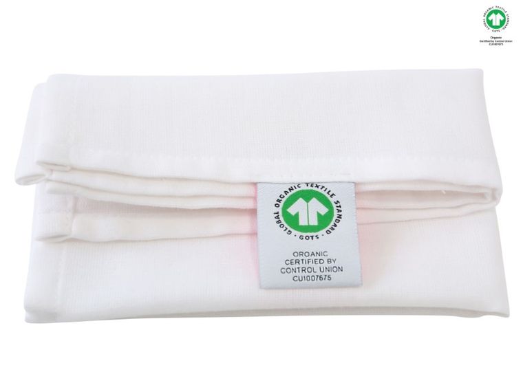 Motherhood, ECO, chusteczka muślinowa, biała, 30-30 cm