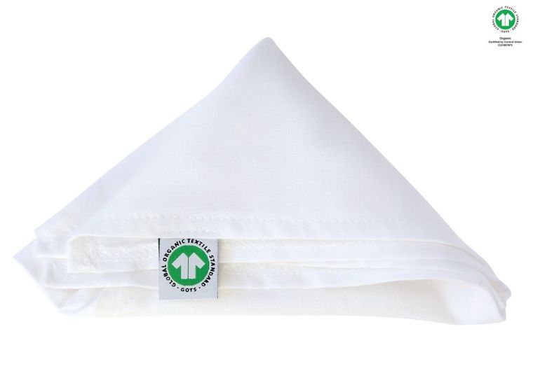 Motherhood, ECO, chusteczka muślinowa na główkę, biała, 60-30 cm