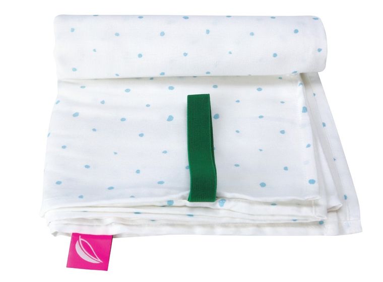 Motherhood, ECO Kropeczki Niebieskie, ręcznik plażowy, 100-175 cm