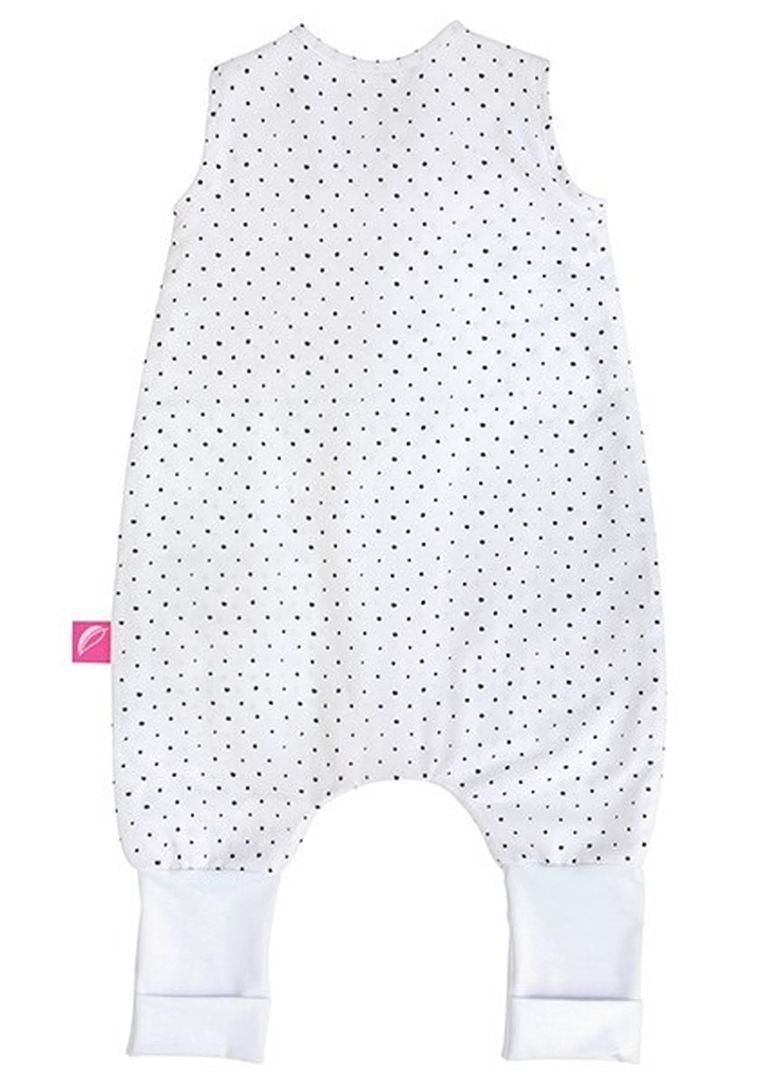 Motherhood, ECO Kropeczki Szare, śpiworek muślinowy z nogawkami, TOG 1, 12-18m