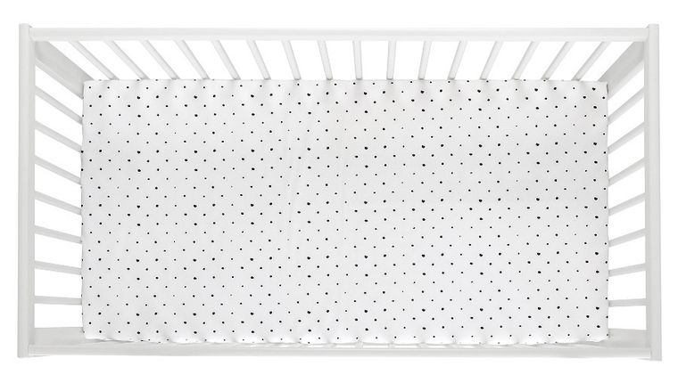 Motherhood, Kropki, prześcieradło bawełniane z gumką, 70-140 cm