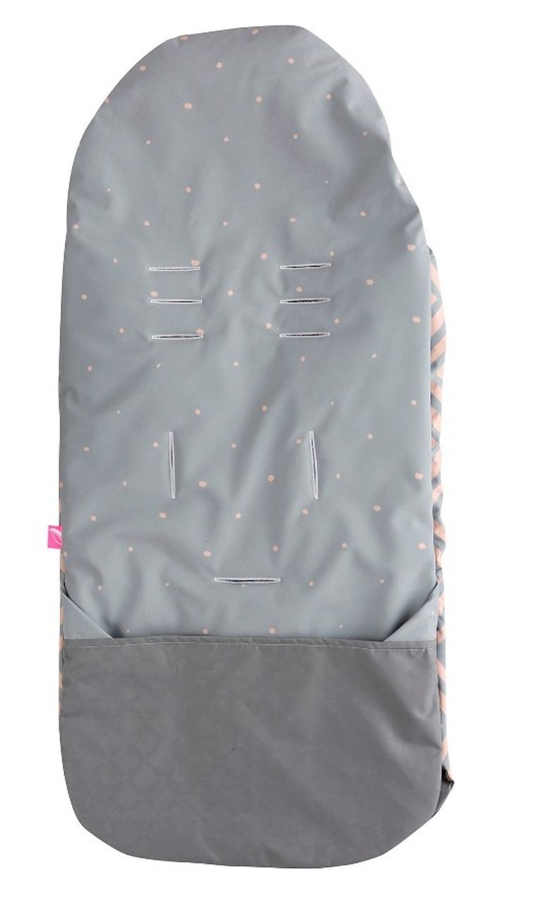 Motherhood, Kwadraty Różowe, śpiworek do spacerówki