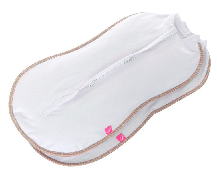 Motherhood, Kwadraty Różowe, Zip&Swaddle, otulak, rozmiar 1, 2,5-5kg, 2 szt.