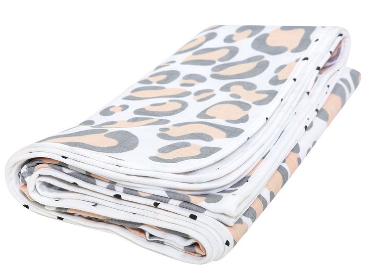 Motherhood, Ocelot Łososiowy, kocyk muślinowy, dwuwarstwowy, 100-120 cm