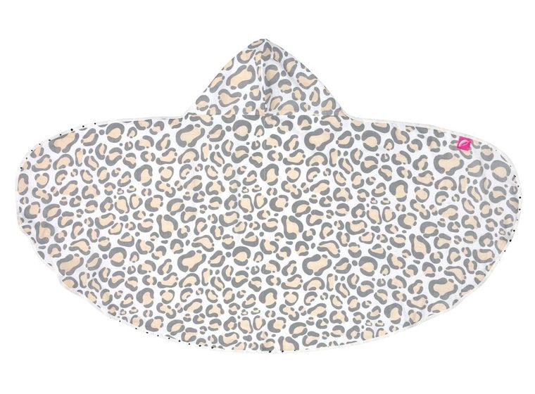 Motherhood, Ocelot Łososiowy, ręcznik muślinowy z kapturkiem, 65-130 cm