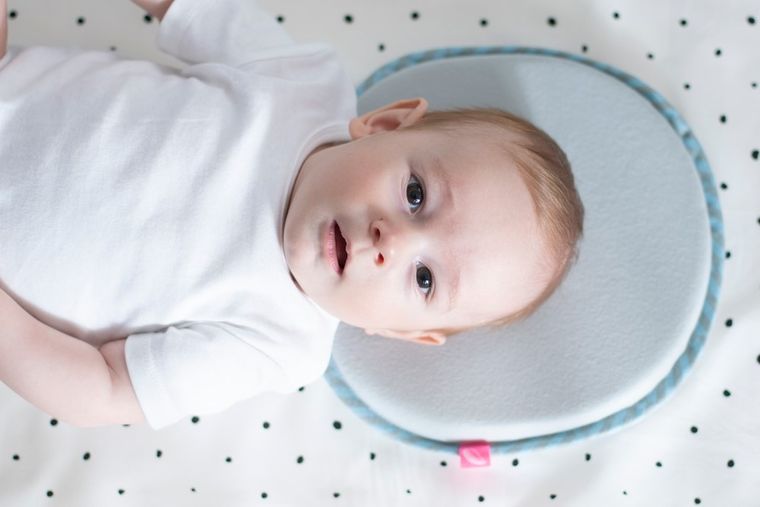 Motherhood, Płotek Niebieski, ergonomiczna poduszka stablizująca dla niemowląt