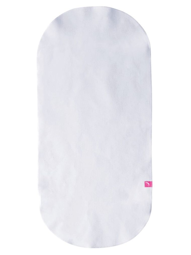 Motherhood, podkład bawełniany do gondoli/kosza Mojżesza z gumką, biały, 35-75cm