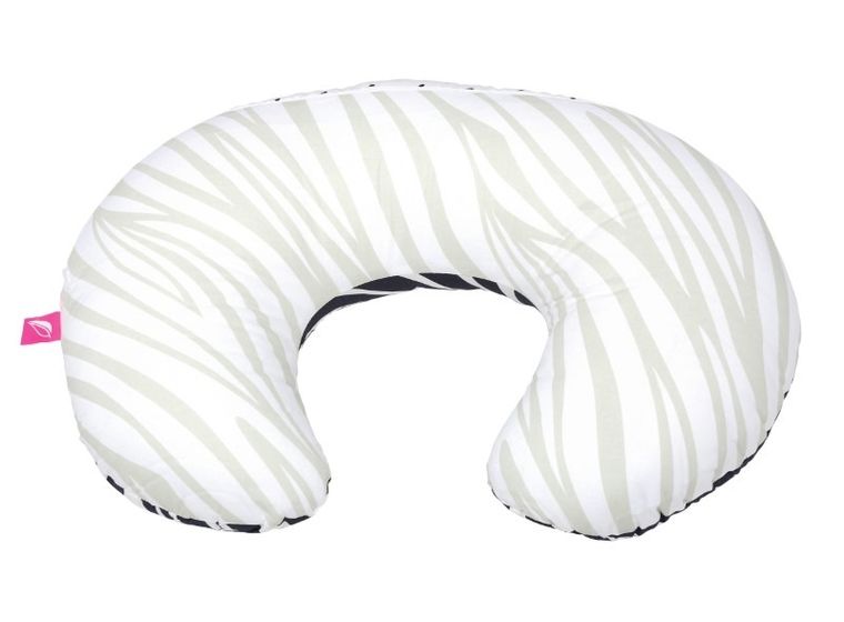 Motherhood, poszewka na poduszkę do karmienia, zebra niebieska