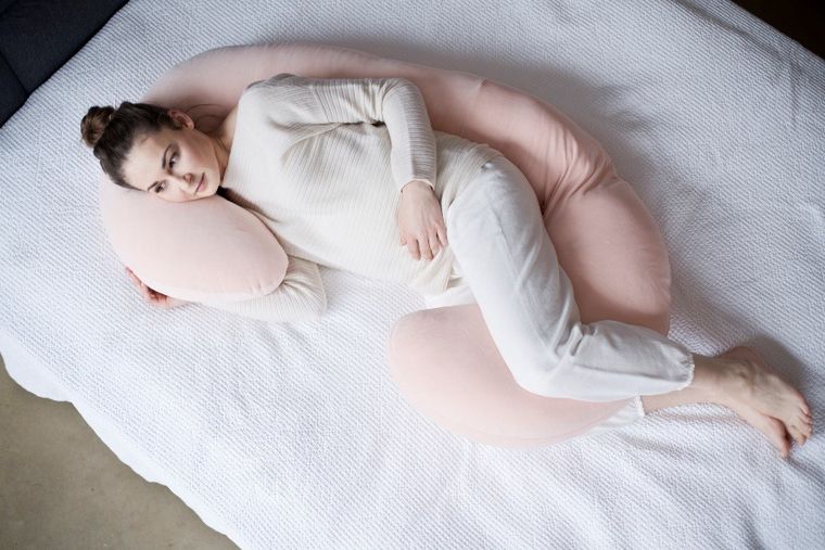 Motherhood, Premium, poduszka dla kobiet w ciąży i do karmienia, różowa