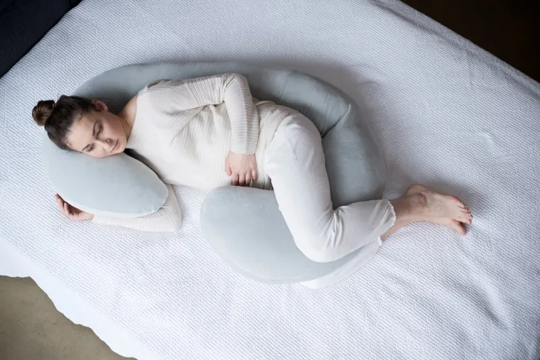 Motherhood, Premium, poduszka dla kobiet w ciąży i do karmienia, szara