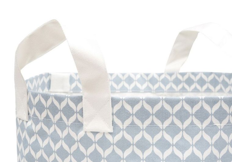 Motherhood, pudełka bawełniane, okrągłe, Classics, niebieskie, 2 szt.