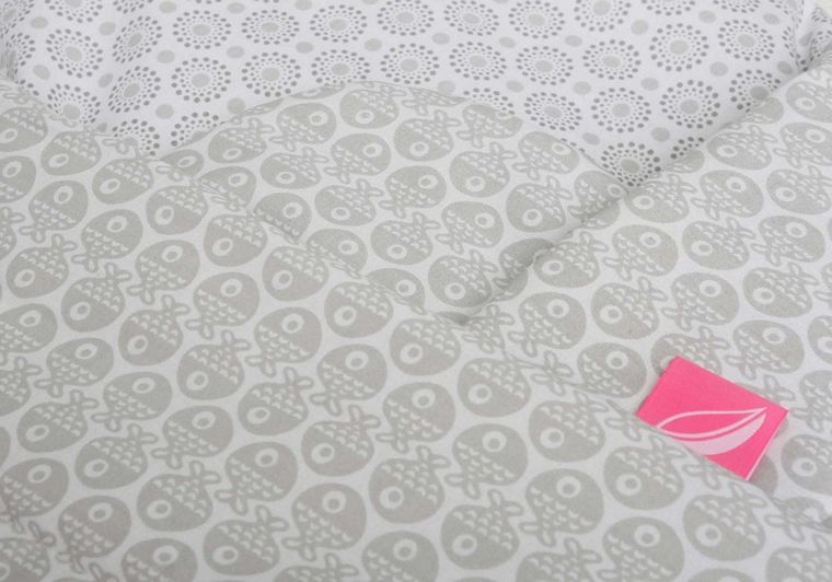 Motherhood, rożek bawełniany, rybki szare